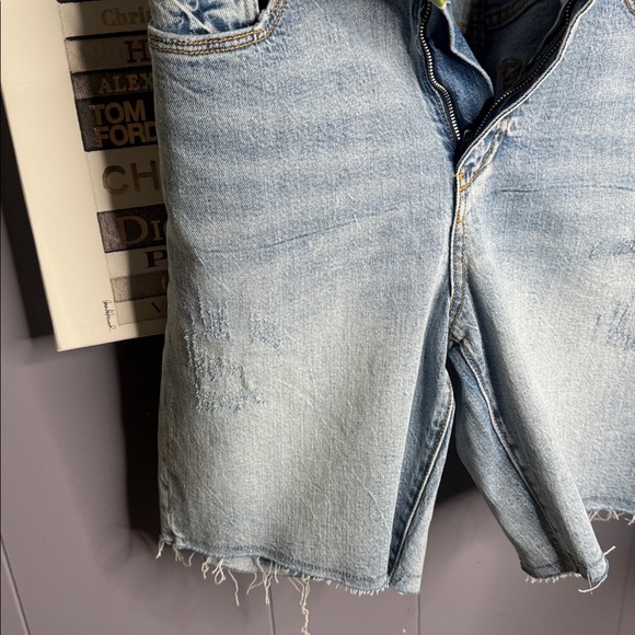 Anthropologie Light Blue Denim Shorts - Picture 4 of 5